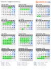 Kalender 2026 mit Ferien und Feiertagen Brandenburg