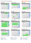 Kalender 2027 mit Ferien und Feiertagen Brandenburg