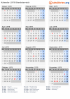 Kalender 1979 mit Ferien und Feiertagen Oberösterreich
