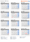 Kalender 1980 mit Ferien und Feiertagen Tirol