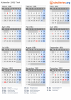 Kalender 1981 mit Ferien und Feiertagen Tirol