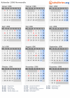 Kalender 1996 mit Ferien und Feiertagen Normandie