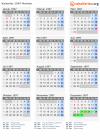 Kalender 1997 mit Ferien und Feiertagen Marken