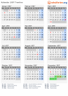 Kalender 1997 mit Ferien und Feiertagen Trentino
