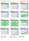 Kalender 1998 mit Ferien und Feiertagen Marken