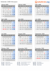 Kalender 2000 mit Ferien und Feiertagen Abruzzen