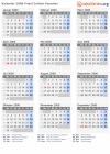 Kalender 2000 mit Ferien und Feiertagen Friaul-Julisch Venetien