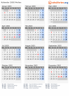 Kalender 2003 mit Ferien und Feiertagen Molise