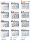 Kalender 2005 mit Ferien und Feiertagen Wallonien