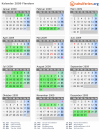 Kalender 2009 mit Ferien und Feiertagen Flandern