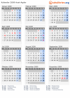 Kalender 2009 mit Ferien und Feiertagen Aust-Agder