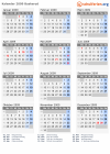 Kalender 2009 mit Ferien und Feiertagen Buskerud