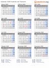 Kalender 2009 mit Ferien und Feiertagen Vestfold und Telemark