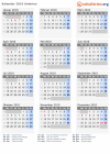Kalender 2010 mit Ferien und Feiertagen Umbrien