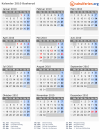 Kalender 2010 mit Ferien und Feiertagen Buskerud
