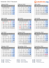 Kalender 2010 mit Ferien und Feiertagen Telemark