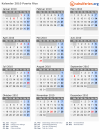 Kalender 2010 mit Ferien und Feiertagen Puerto Rico