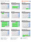 Kalender 2013 mit Ferien und Feiertagen Lublin