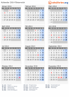Kalender 2014 mit Ferien und Feiertagen Österreich