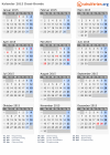 Kalender 2015 mit Ferien und Feiertagen Ikast-Brande