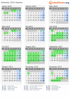 Kalender 2015 mit Ferien und Feiertagen Apulien