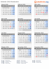 Kalender 2016 mit Ferien und Feiertagen Brønderslev