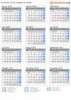 Kalender 2016 mit Ferien und Feiertagen Lyngby-Taarbæk