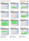 Kalender 2016 mit Ferien und Feiertagen Hedmark
