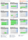 Kalender 2016 mit Ferien und Feiertagen Vorarlberg