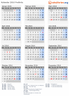 Kalender 2016 mit Ferien und Feiertagen Proßnitz