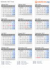 Kalender 2017 mit Ferien und Feiertagen Arrö