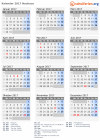 Kalender 2017 mit Ferien und Feiertagen Neuhaus