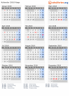 Kalender 2018 mit Ferien und Feiertagen Køge