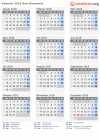 Kalender 2018 mit Ferien und Feiertagen New Brunswick