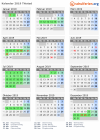 Kalender 2019 mit Ferien und Feiertagen Thisted