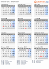 Kalender 2019 mit Ferien und Feiertagen Österbotten