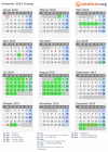 Kalender 2019 mit Ferien und Feiertagen Aussig