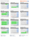 Kalender 2021 mit Ferien und Feiertagen Waadt