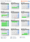 Kalender 2022 mit Ferien und Feiertagen Albertslund