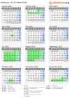 Kalender 2022 mit Ferien und Feiertagen Pilsen-Stadt