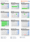 Kalender 2024 mit Ferien und Feiertagen Faxe
