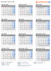 Kalender  mit Ferien und Feiertagen Haiti