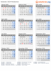 Kalender 2024 mit Ferien und Feiertagen Moldawien