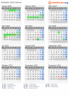 Kalender 2025 mit Ferien und Feiertagen Solrød