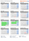 Kalender 2025 + Ferien Rheinland-Pfalz, Feiertage