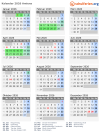 Kalender 2026 mit Ferien und Feiertagen Amiens