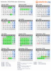 Kalender 2026 mit Ferien und Feiertagen Mährisch Schönberg