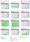 Kalender 2027 mit Ferien und Feiertagen Beraun
