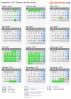 Kalender 2027 mit Ferien und Feiertagen Gablonz an der Neiße