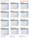Kalender 2028 mit Ferien und Feiertagen Waadt